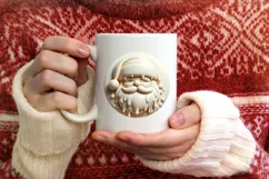 Santa Christmas Ornament PNG Product Image 3