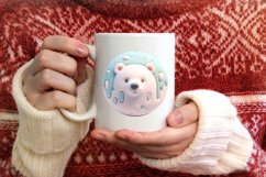 Polar Bear Christmas Ornament PNG Product Image 3