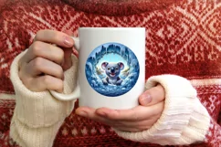 Melting Ice Koala Painting Sublimation PNG Product Image 3