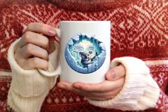 Melting Ice Koala Painting Sublimation PNG Product Image 3