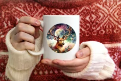Full Color Christmas Reindeer PNG Product Image 4