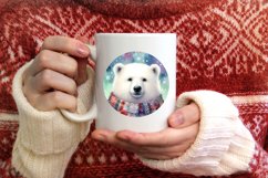 Polar Bear Christmas Ornament PNG Product Image 3