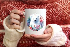 Polar Bear Christmas Ornament PNG Product Image 3
