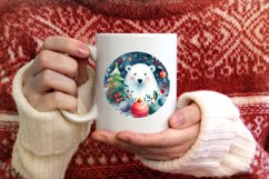 Polar Bear Christmas Ornament PNG Product Image 3