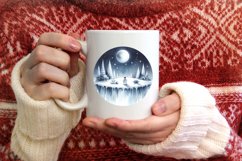 Round Christmas Image with Silent Night Text Product Image 3