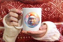 3D Monkey Christmas Ornament Sublimation PNG Product Image 3