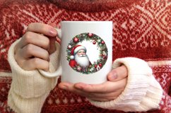 Santa Winter Scene Ornament Sublimation PNG Product Image 3