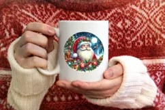 Snow Flake Christmas Ornament Sublimation PNG Product Image 3