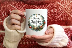 Merry Christmas Type Treatment Sublimation PNG Product Image 1