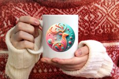 3D Marzipan Melting Pastel Ornament Sublimation PNG Product Image 3