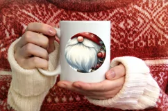 Colorful Christmas Gnome PNG Product Image 3