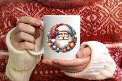 Colorful Santa Christmas Image PNG Product Image 3
