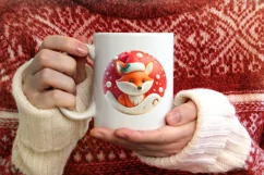 Round Christmas Ornament Sublimation|Clipart Product Image 4