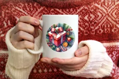 Gift Christmas Ornament Sublimation PNG Product Image 1