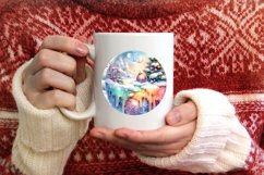 Season of Joy Winter Scene Sublimation PNG Product Image 4