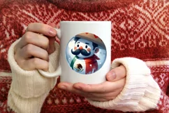 3D Mexican Person Winter Scene Sublimation PNG Product Image 1