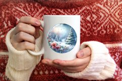 3D Flowers Winter Scene Sublimation PNG Product Image 1