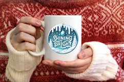 Shining Bright Round Melting Winter Scene Vector PNG Product Image 4