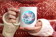 Pastell 3D Winter Scene Sublimation PNG Product Image 3