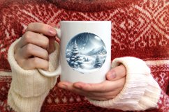 3D Sleight Winter Scene Sublimation PNG Product Image 3