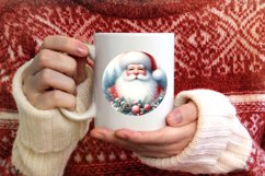 Santa Santa Winter Watercollor Christmas Ornament Product Image 1