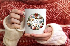 Winter Scene with Holiday Blessings Sublimation PNG Product Image 4