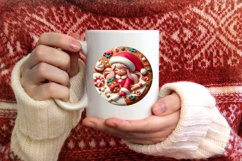 Santa's Girl Sublimation PNG Product Image 1