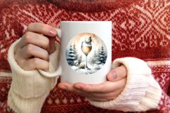 Champaigne Winter Scene Sublimation PNG Product Image 3
