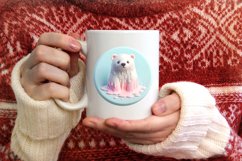 Polar Bear 3D Martzipan Sublimation PNG Product Image 3