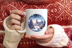 3D Winter Scene Spain Ornament Sublimation PNG Product Image 1