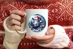 Detailed Christmas Candy Scene Sublimation PNG Product Image 3