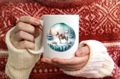 Pastell Christmas Ornament Cow Boy Product Image 4