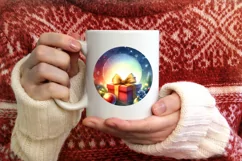 Colorful Gift Christmas Sublimation Clipart Product Image 3