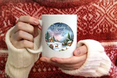 Holiday Delight Christmas Ornament PNG Product Image 1