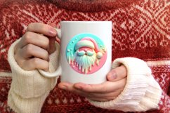Pastell 3D Santa Christmas PNG Product Image 3