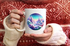 Pastell 3D Winter Scenee PNG Product Image 3