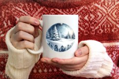 Winter Tour Eifel Scene Sublimation PNG Product Image 4