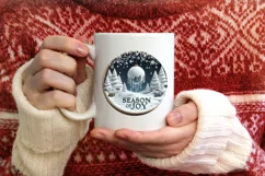 Season of Joy Christmas Round Ornament Product Image 4
