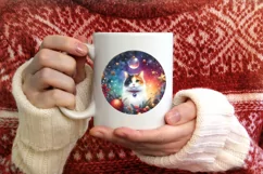 Cat Christmas Ornament Sublimation PNG Product Image 3