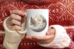 Winter Scene Ornament Sublimation PNG Product Image 4