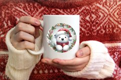 Polar Bear Round Ornament Sublimation PNG Product Image 3