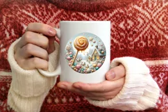 Detailed Molten Candy Scene PNG Product Image 3