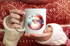 Round Christmas Ornament Sublimation|Clipart Product Image 3