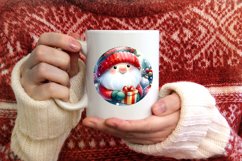 Round Christmas Ornament Sublimation|Clipart Product Image 4