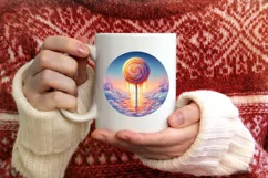 Round Christmas Ornament Sublimation|Clipart Product Image 3