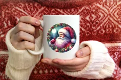 Round Christmas Ornament Sublimation|Clipart Product Image 4