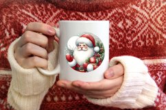 Santa Christmas Ornament Sublimation PNG Product Image 1
