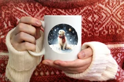Watercolor Round Christmas PNG Product Image 1