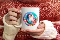 Round Christmas Ornament Sublimation|Clipart Product Image 3