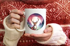 Round Christmas Ornament Sublimation|Clipart Product Image 4